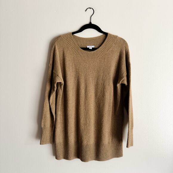 J. Jill PureJill Brown Long Sleeve Ribbed Trim Knit Sweater Small Petite Norm - Picture 7 of 7